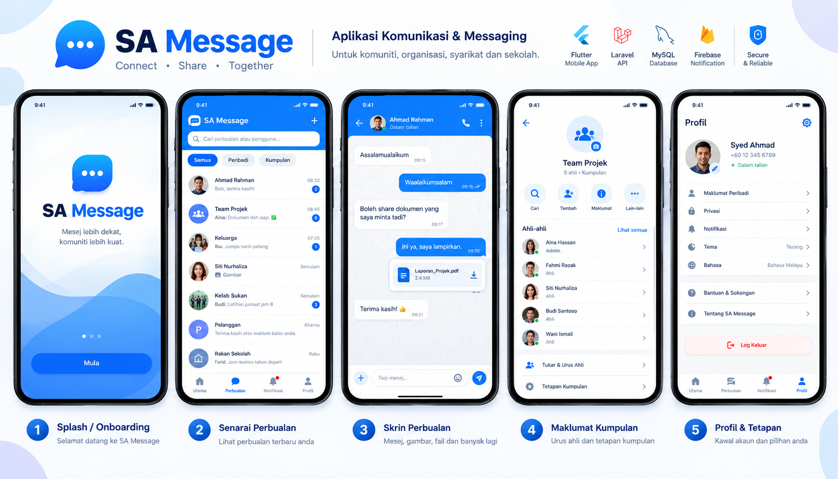 SA Message App - Smart Community Messaging & Group Chats
