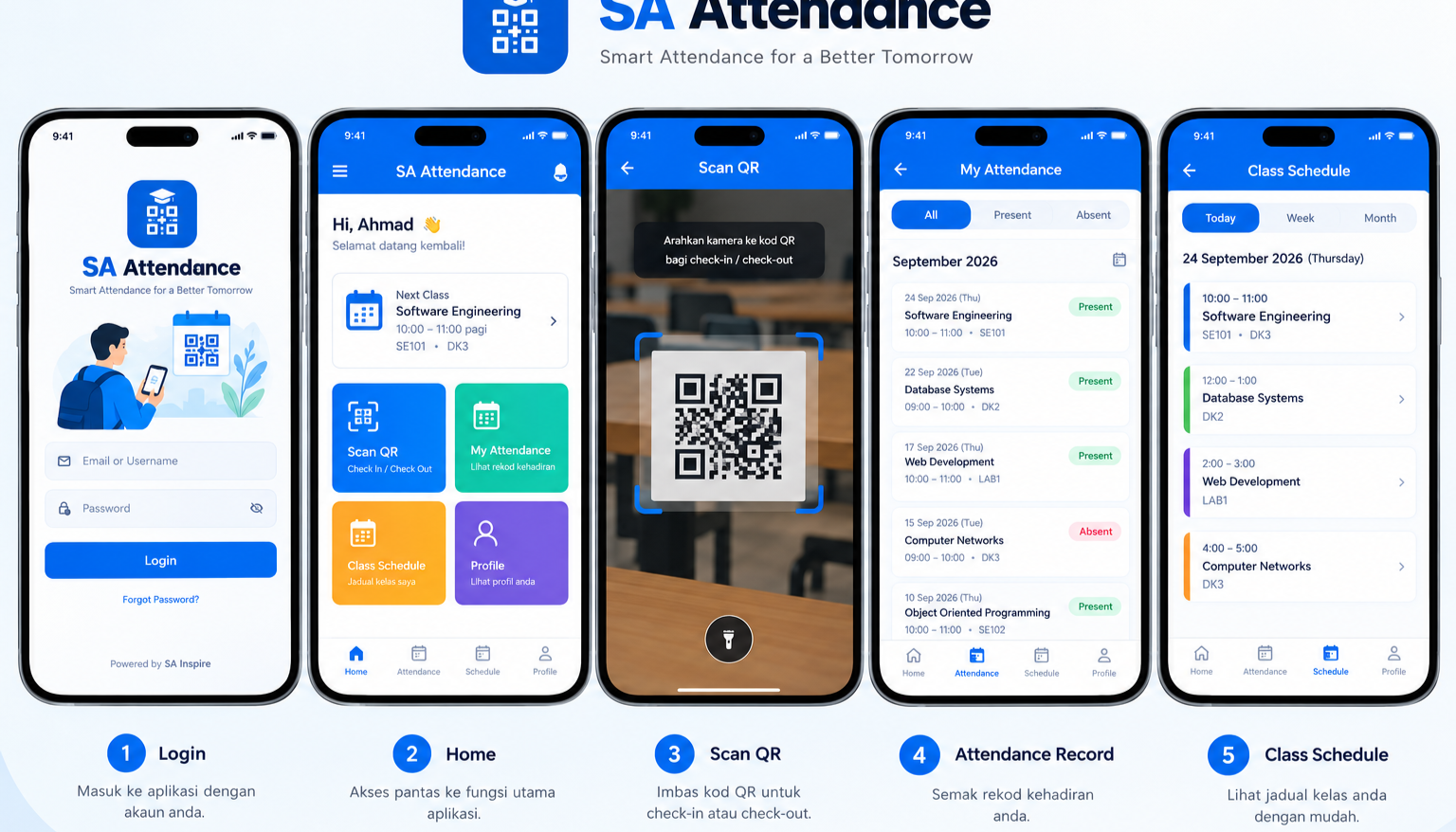 SA Attendance App - Geofencing GPS & Mobile QR Check-In